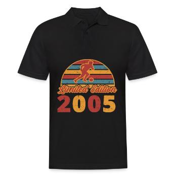 Fußball Fußballer Fußballspieler Geburtstag 2005 - Männer Poloshirt - Schwarz - Vorne - Kai (181cm)