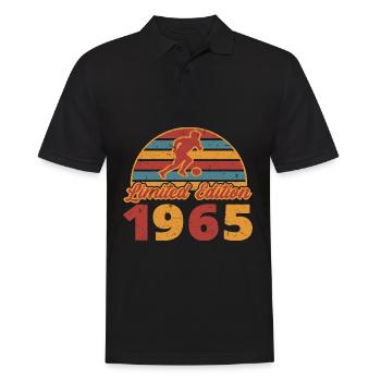 Fußball Fußballer Fußballspieler Geburtstag 1965 - Männer Poloshirt - Schwarz - Vorne - Kai (181cm)