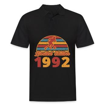 Fußball Fußballer Fußballspieler Geburtstag 1992 - Männer Poloshirt - Schwarz - Vorne - Kai (181cm)
