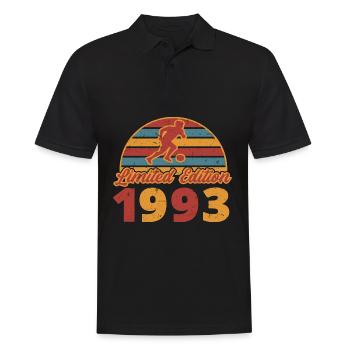 Année d'anniversaire du footballeur 1993 - Polo Homme - noir - Devant - Kai (181cm)