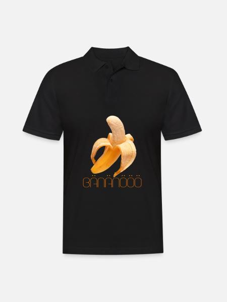Banane - Männer Poloshirt - Schwarz