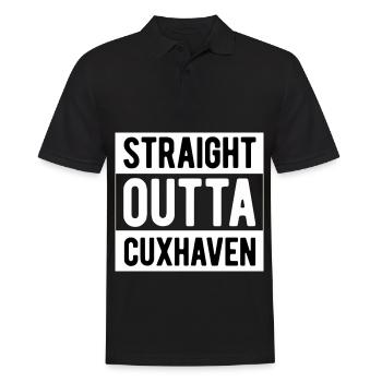 Cuxhaven straight outta cuxhaven - Männer Poloshirt - Schwarz - Vorne - Kai (181cm)