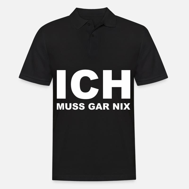 lustiger witziger Spruch Sprüche Geschenk - Männer Poloshirt - Schwarz