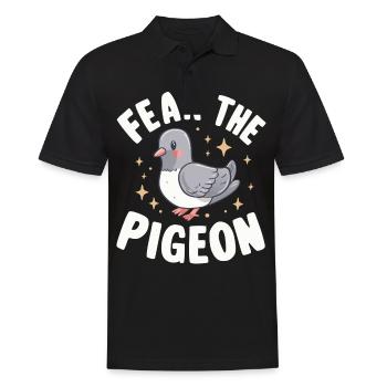 Pigeon Pigeons Animal Oiseau - Polo Homme - noir - Devant - Kai (181cm)