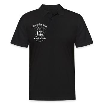 Das ist kein Wind - mein Juist ruft mich - Männer Poloshirt - Schwarz - Vorne - Kai (181cm)