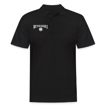 Anker und Seil - Nordseebad Bensersiel - Männer Poloshirt - Schwarz - Vorne - Kai (181cm)