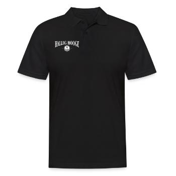 Anker und Seil - Hallig Hooge - Männer Poloshirt - Schwarz - Vorne - Kai (181cm)