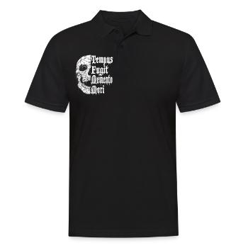 Tempus Fugit Memento Mori - Men's Polo Shirt - black - Front - Kai (181cm)