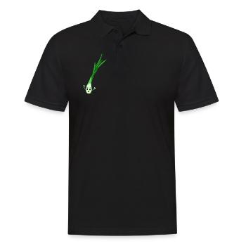 Comic Frühlingszwiebel - Männer Poloshirt - Schwarz - Vorne - Kai (181cm)