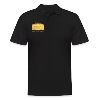 Kolosseum in Rom - Roma Caput Mundi - Männer Poloshirt - Schwarz - Vorne - Kai (181cm)