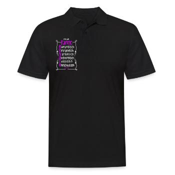 Renate - beste Tante - Männer Poloshirt - Schwarz - Vorne - Kai (181cm)