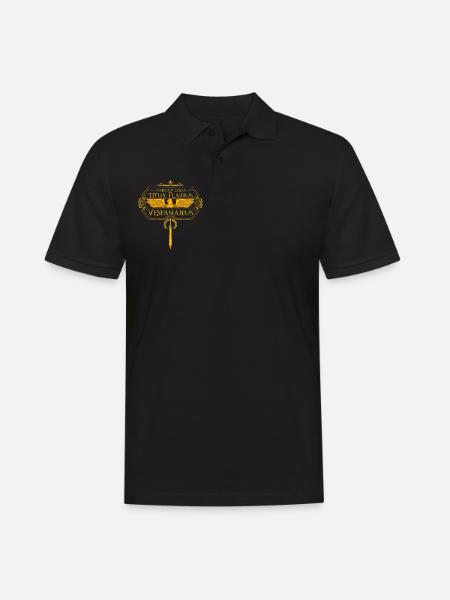 Roman Emperors - Vespasian - Men's Polo Shirt - black