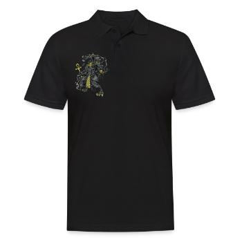 Dieu égyptien Anubis - Polo Homme - noir - Devant - Kai (181cm)