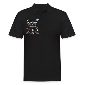 Meine Lieblingstiere in Pellworm - Männer Poloshirt - Schwarz - Vorne - Kai (181cm)