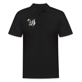 Monster Animals - Tronçonneuse Mouffette - Polo Homme - noir - Devant - Kai (181cm)