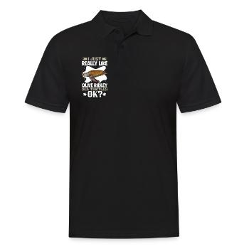 Ich liebe meine Pazifische Ridley-Schildkröte - Männer Poloshirt - Schwarz - Vorne - Kai (181cm)
