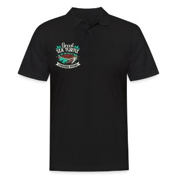 Tortue de mer verte - Polo Homme - noir - Devant - Kai (181cm)