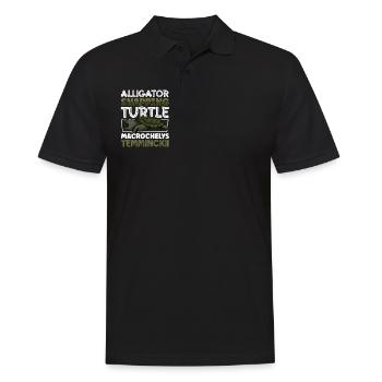 Alligator turtle - Men's Polo Shirt - black - Front - Kai (181cm)