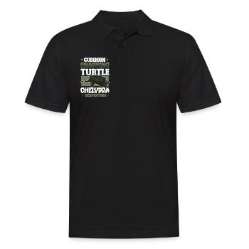 Snapping Turtle - Men's Polo Shirt - black - Front - Kai (181cm)
