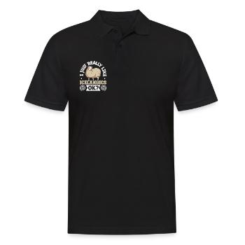 J’adore mes moutons islandais - Polo Homme - noir - Devant - Kai (181cm)