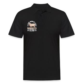J’adore mes moutons Romney - Polo Homme - noir - Devant - Kai (181cm)
