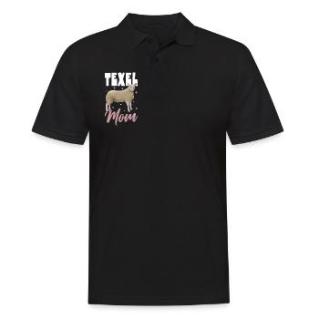 Maman mouton Texel - Polo Homme - noir - Devant - Kai (181cm)