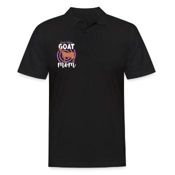 Mom of an Anglo-Nubian goat - Men's Polo Shirt - black - Front - Kai (181cm)