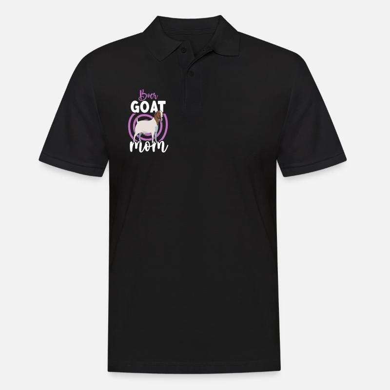 Mama einer Burenziege - Männer Poloshirt - Schwarz