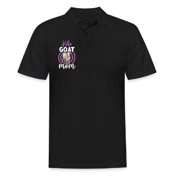 Mom of a Kiko goat - Men's Polo Shirt - black - Front - Kai (181cm)