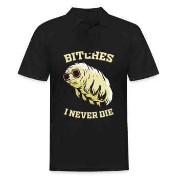 Tardigrade I Never Die Water Bear Microbiology - Men's Polo Shirt - black - Front - Kai (181cm)