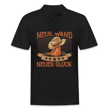Line Dance Country Cowboy Western Line Dancing - Männer Poloshirt - Schwarz - Vorne - Kai (181cm)