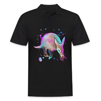 Aardvark aardvark gift - Men's Polo Shirt - black - Front - Kai (181cm)