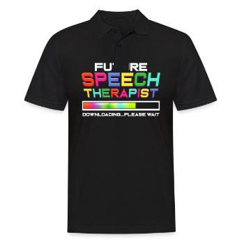 Speech therapist speech therapist - Men's Polo Shirt - black - Front - Kai (181cm)