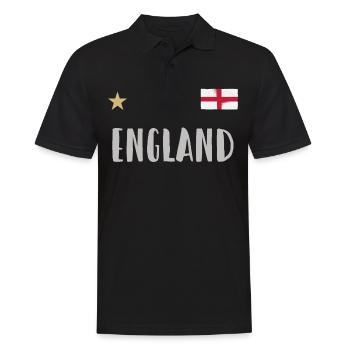 Maillot de football de l’Angleterre Drapeau anglais - Polo Homme - noir - Devant - Kai (181cm)