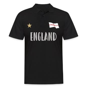 Maillot de football de l’Angleterre Drapeau anglais - Polo Homme - noir - Devant - Kai (181cm)