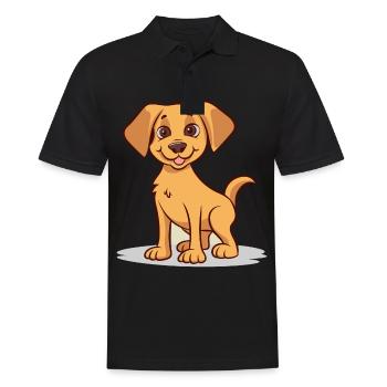 Cute dog design for dog owners - Men's Polo Shirt - black - Front - Kai (181cm)