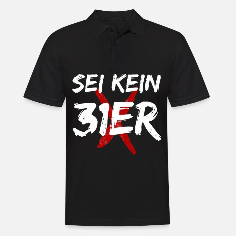 Richtiger 31er - Männer Poloshirt - Schwarz