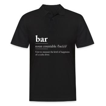 Taucher Scuba Diving Spruch - Männer Poloshirt - Schwarz - Vorne - Kai (181cm)