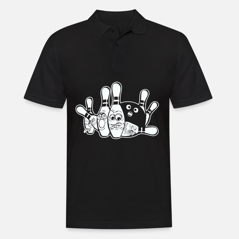 Bowling and bowling gift - Men's Polo Shirt - black