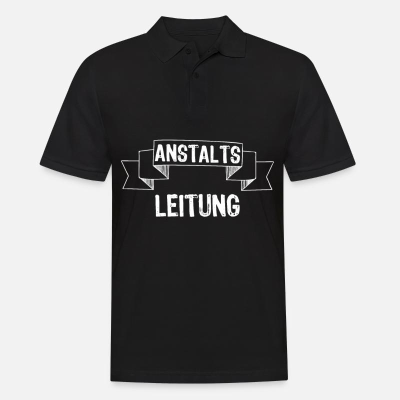 Anstaltsleitung - Männer Poloshirt - Schwarz