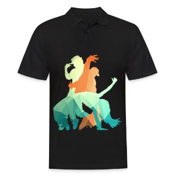Hip Hop Dance Mädchen - Männer Poloshirt - Schwarz - Vorne - Kai (181cm)