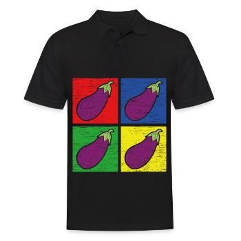 Aubergine - Polo Homme - noir - Devant - Kai (181cm)