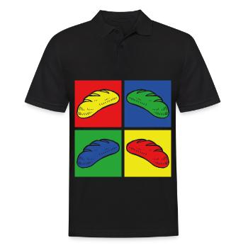 bake - Men's Polo Shirt - black - Front - Kai (181cm)