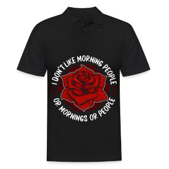 Rose Roses Rose Garden Jardinier - Polo Homme - noir - Devant - Kai (181cm)