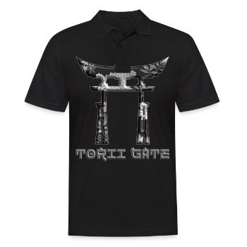 Torii Gate Japanese Sacred Shinto Shrine Japan 47 - Men's Polo Shirt - black - Front - Kai (181cm)