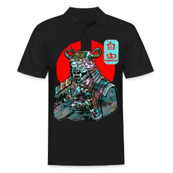 Samurai Warrior Sword Japanese Art Freedom Kanji - Polo Homme - noir - Devant - Kai (181cm)