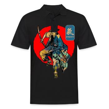 Samurai Warrior Sword Japanese Art Force Kanji - Polo Homme - noir - Devant - Kai (181cm)