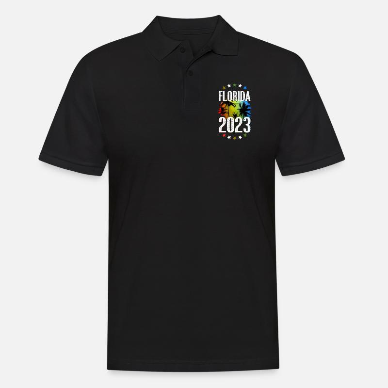 Florida 2023 - Männer Poloshirt - Schwarz