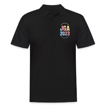 Jga 2023 Junggesellenabschied - Männer Poloshirt - Schwarz - Vorne - Kai (181cm)