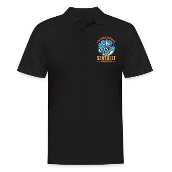 Flight Attendant Aviation Cabin Crew Air Hostess - Men's Polo Shirt - black - Front - Kai (181cm)